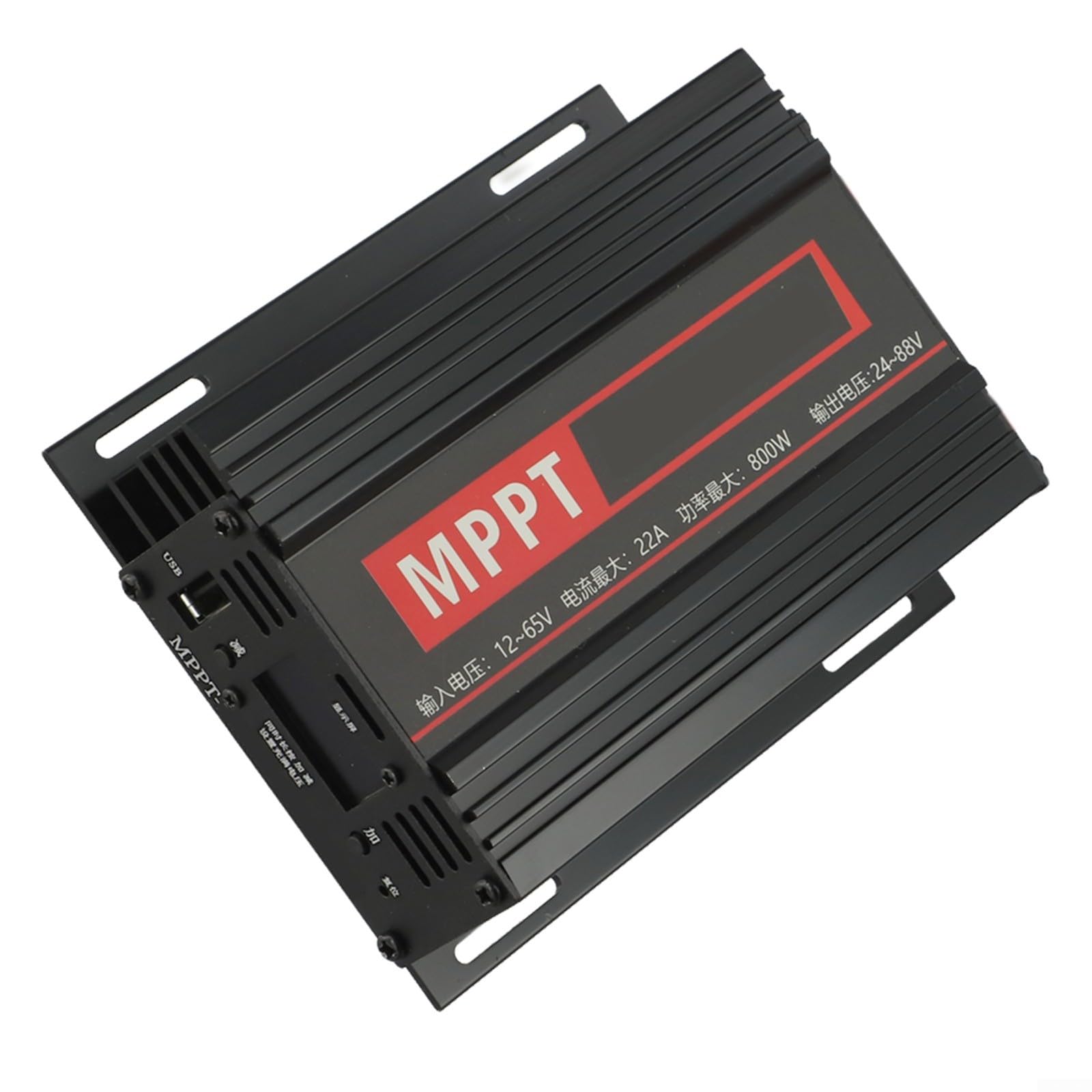 MPPT - Regulador de carga solar (800 W, 22 A, con pantalla LCD, para 24 V, 36 V, 48 V, 60 V, 72 V, 2 unidades)