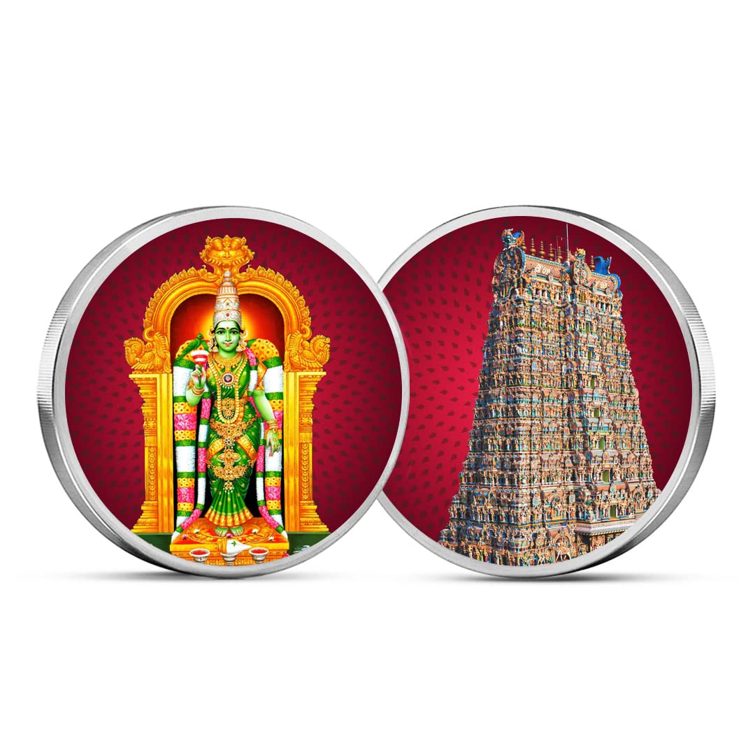 MOHUR Meenakshi Temple 10 Gm Silver Coin Coloured (999) Pure Silver (B08QG7H34D) Amazon Price History, Amazon Price Tracker