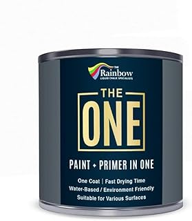 THE ONE All-In-One Paint & Primer - White Gloss, 250 ml | Multi-Surface 1 Coat Formula | Easy Indoor & Outdoor Decorating for Home & Garden Walls, Floors & Furniture | Durable, Water-Based & Low VOC