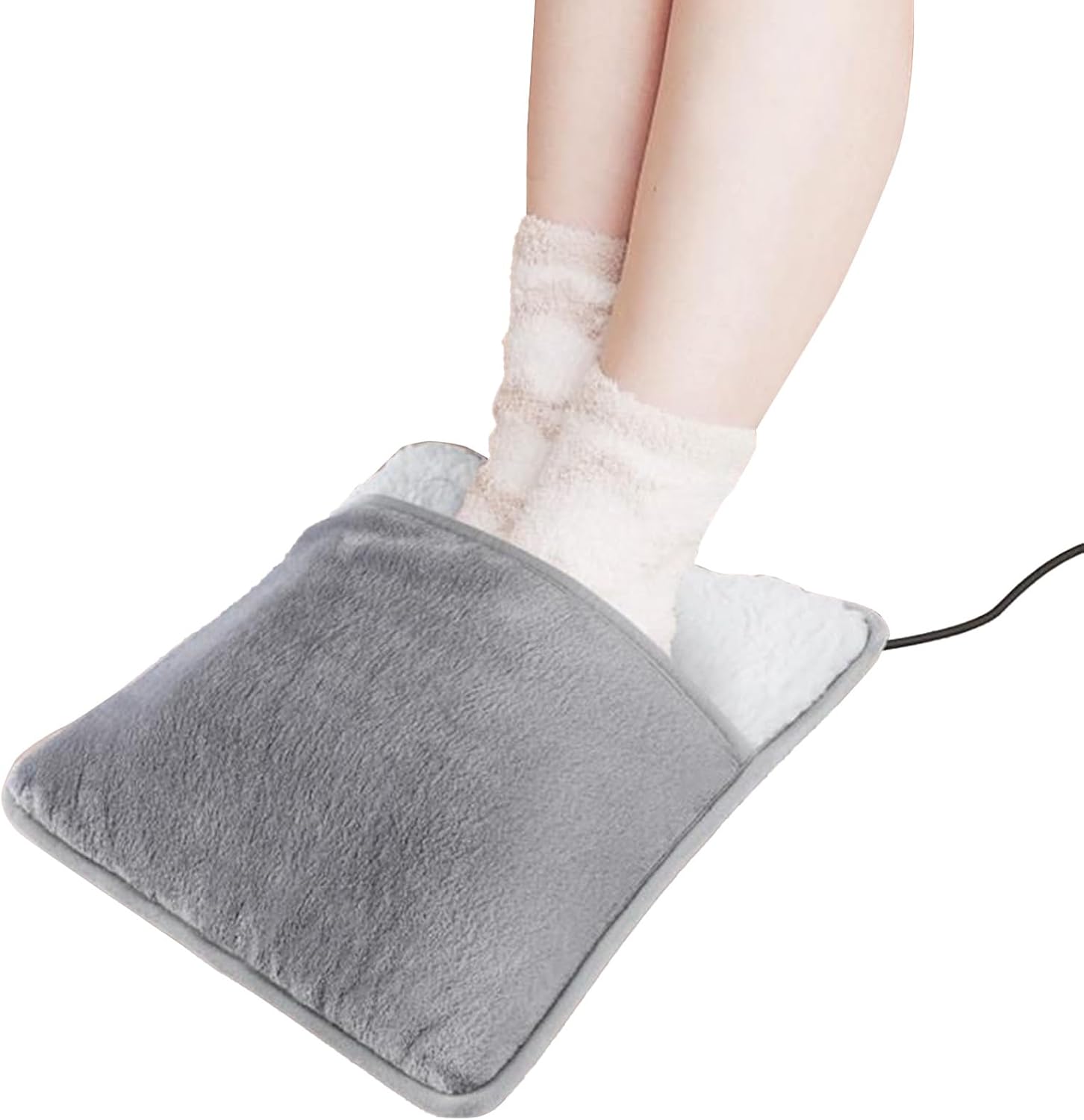 Electric Foot Warmer, USB Foot Heating Pad, Lightweight Feet Warmer, Portable Heated Feet Cushion, for Home, Office, Bedroom, Living Room, Spa, Camping, Winter, Daily Use