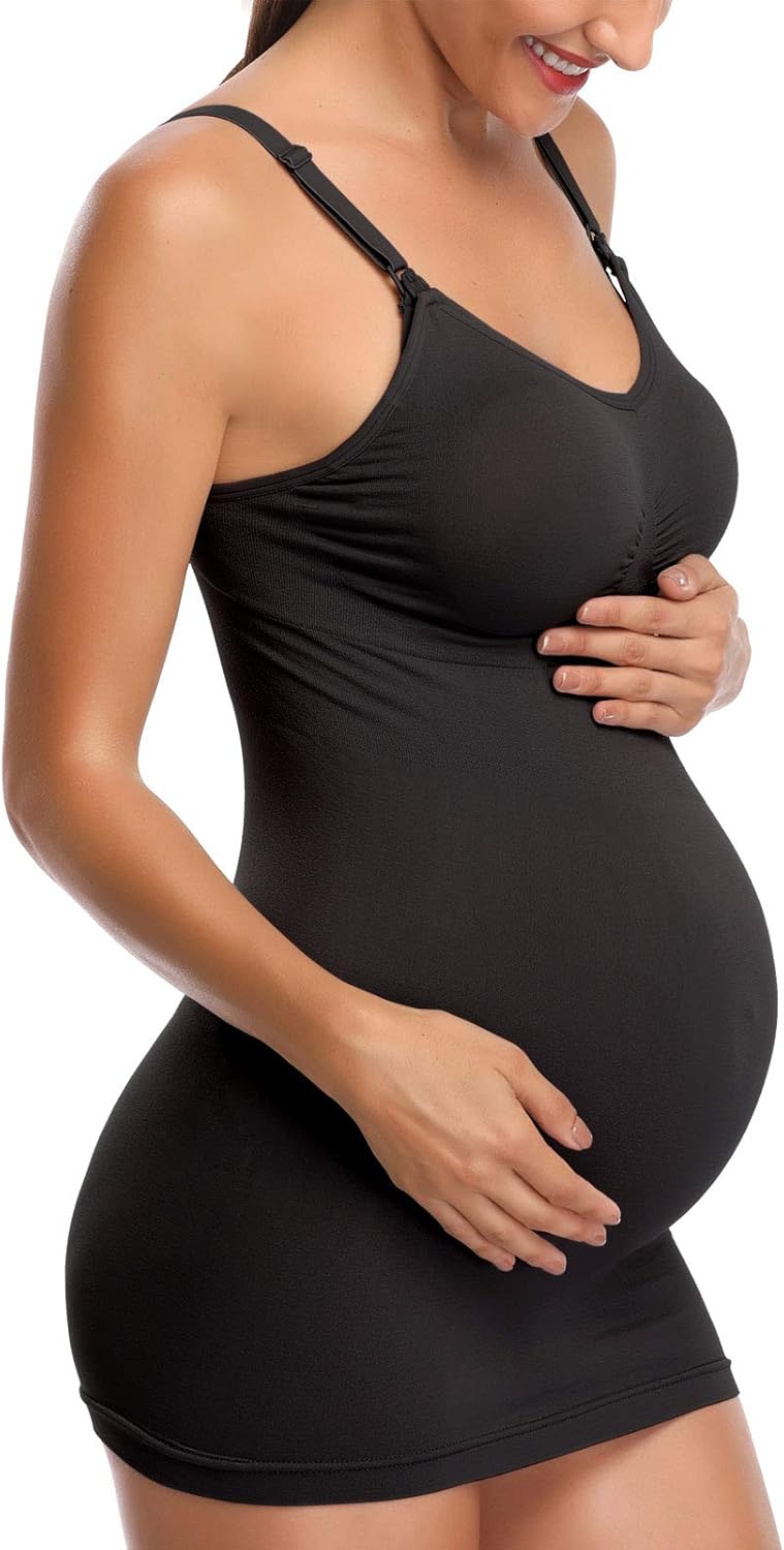 BRLIDO Womens Nursing Tank Tops Built in Bra for Breastfeeding Maternity Camisole Brasieres - Image 3