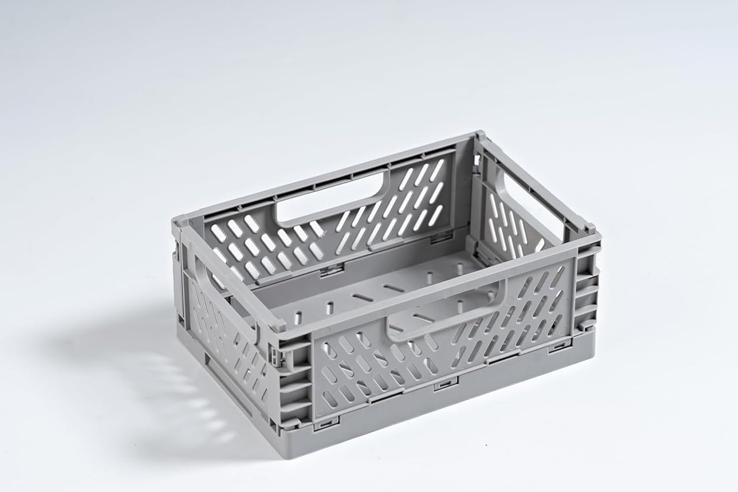 Kuber Industries Small Refrigerator Storage Crisper/Fridge Container without Lid (Grey)