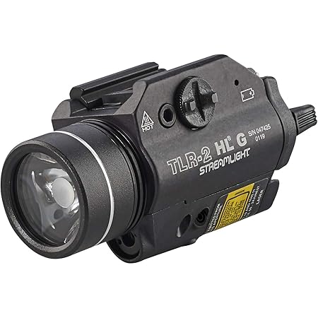 Streamlight 69265 TLR-2 1000 High Lumens G Rail Mounted Flashlight with Green Laser, Black