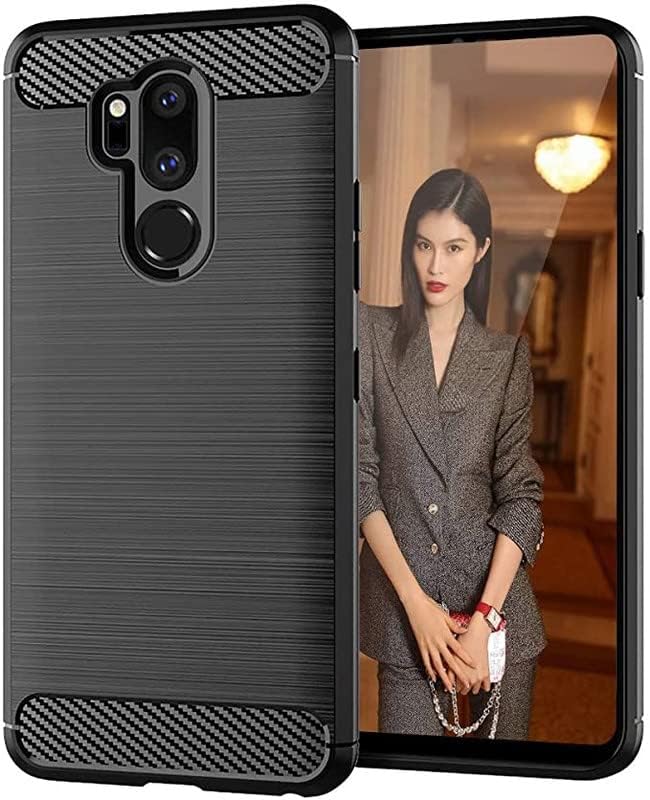 Image of Hybrid Carbon Fiber Back Case for LG G7 ThinQ (Black)