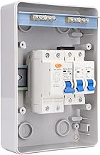 Caixa elétrica à prova d'água 230V, caixa de distribuição de 2 vias fácil de instalar padrão da UE com proteção IP65 para oficinas em casa