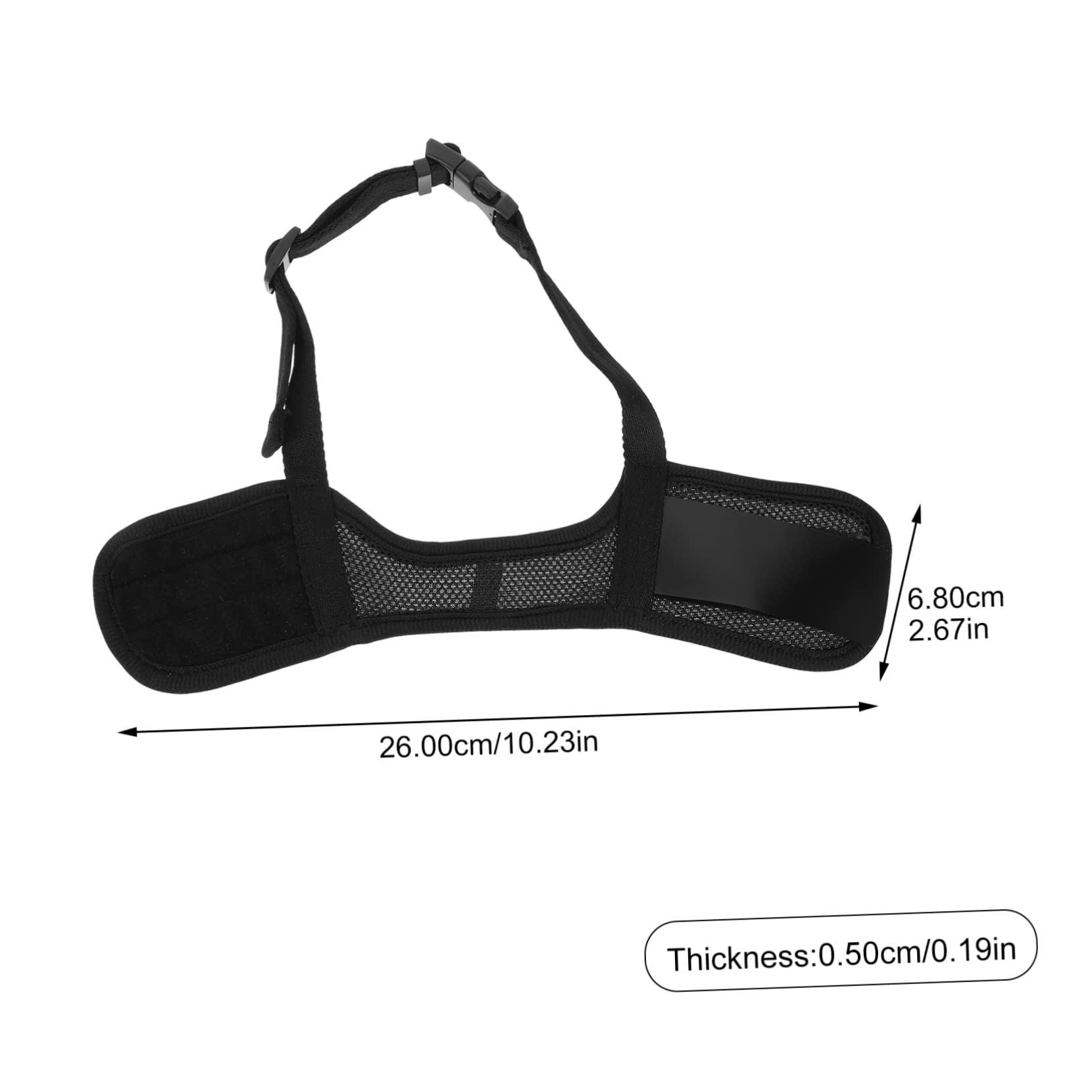 Mikikit Barking Dog Muzzle with Strap Breathable Mouth Cover for Puppies Prevent Biting Chewing Suitable for Dogs Design