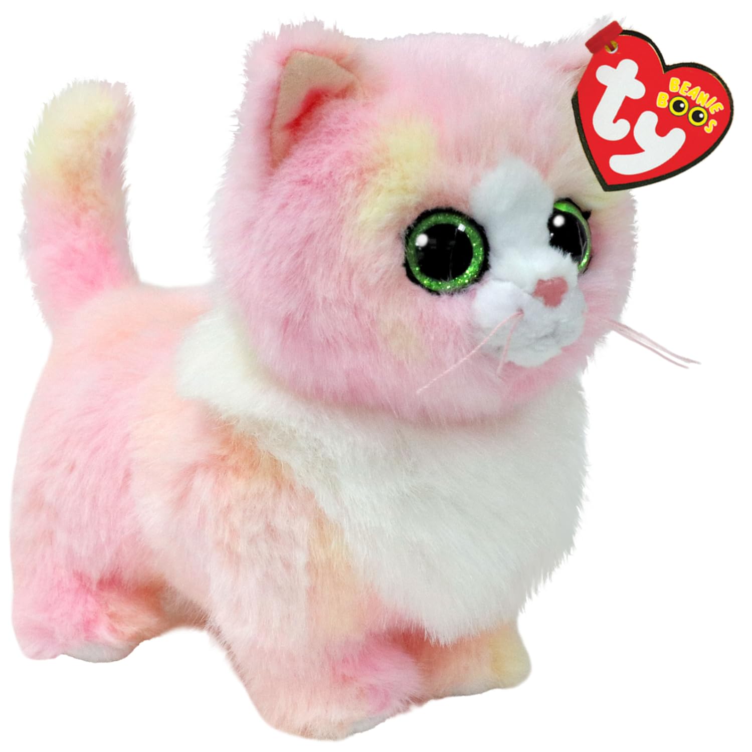 TY Lady Pink Cat Beanie Boo 14cm Soft Plush Toy for Kids – Collectible Cat Plushie Teddy – Cute Stuffed Animal Plush Toy for Girls and Boys — image 1