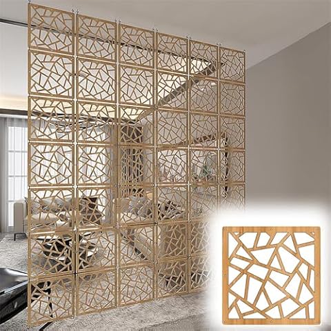 XOOFMASS Privacy Screen Hanging Room Divider DIY Hanging Wall Divider, Privacy Screen Wall Decorative Wall Divider Room Partition for Home Office Kitchen Decoration,20PCS Cover