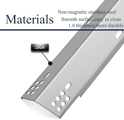 Miniatura 4 de Boloda Paquete de 4 piezas de repuesto para placa de calor y quemador de parrilla Dyna Glo DGH485CRP 4 quemadores, DGH474CRP 5 quemadores, 4 piezas