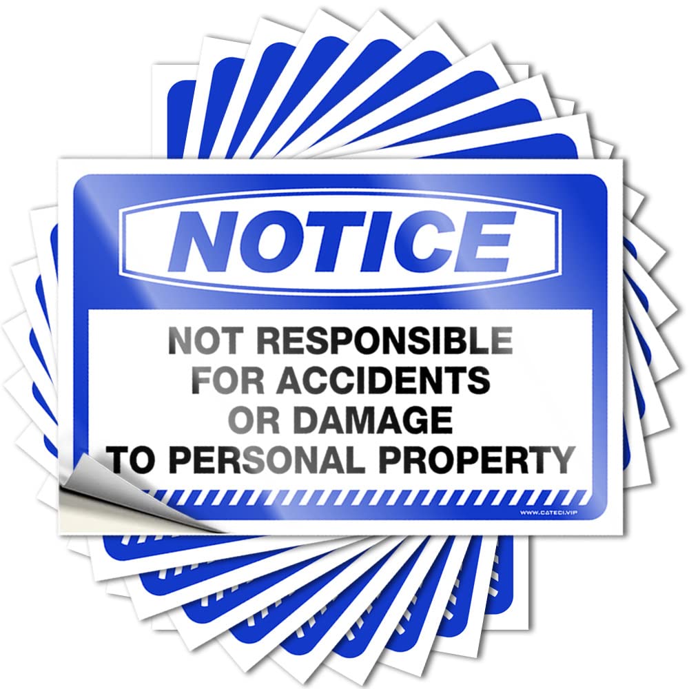 Tattoos Gifts | Scented Fun Notice Not Responsible for Accidents Or Damage for Cruise(12X18CM)