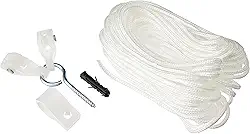 Kit de Varal de Teto Etna Polipropileno Secalux Branco 4cm