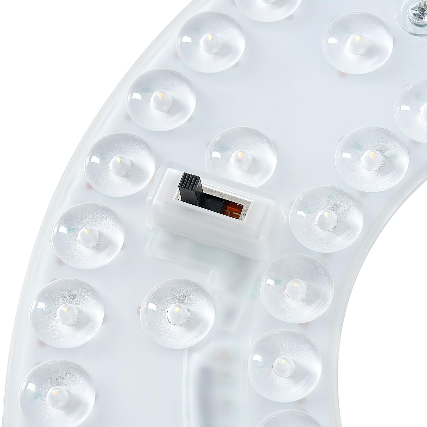 Kit de actualización de luz LED para ventilador de techo, 9.25 pulgadas, 32W, 5CCT con interruptor de palanca 3000K/4000K/4500K/5000K/6000K, 3840LM, 120V, CRI90, certificación ETL (1) 3