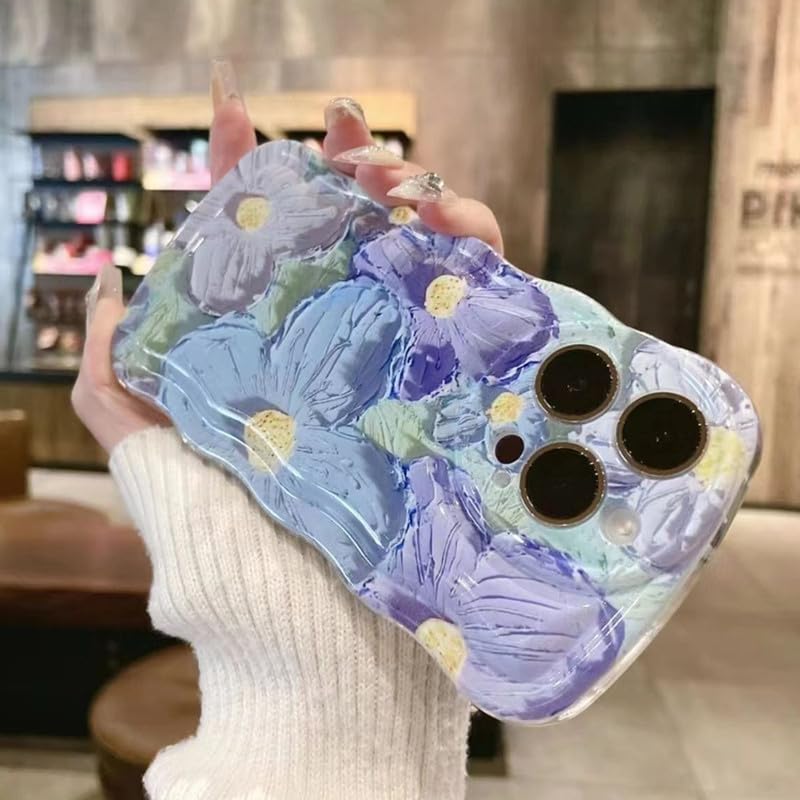 Amazon.co.jp: iphone7plus 用 iphone8plus 用 ケース 油絵の花柄 韓国