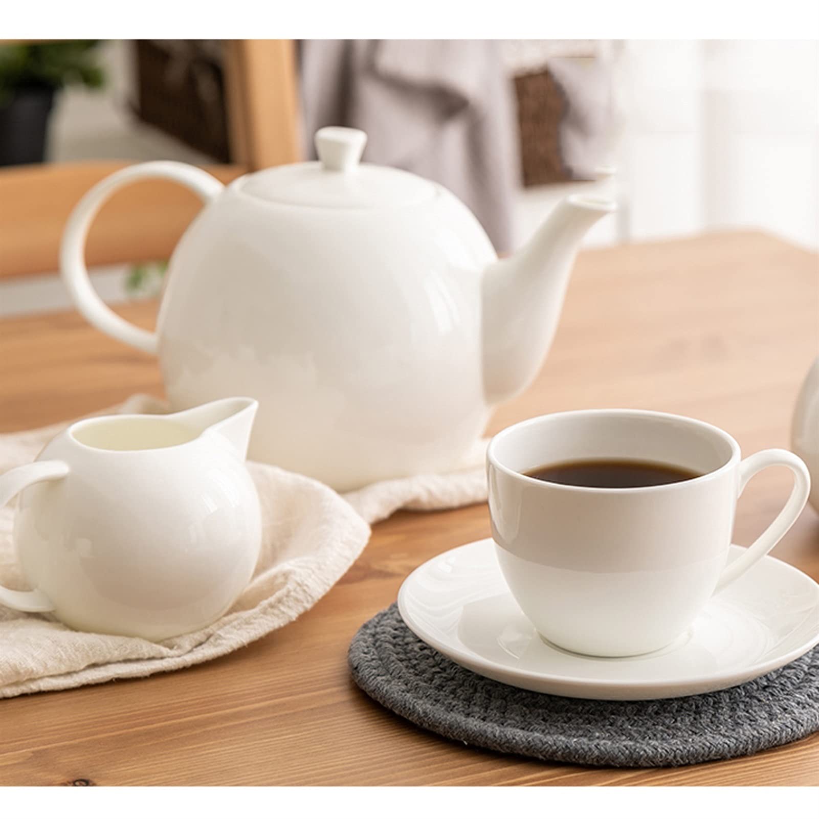 Tazza da caffè in ceramica Dessert tè con coperchi... - Grandado