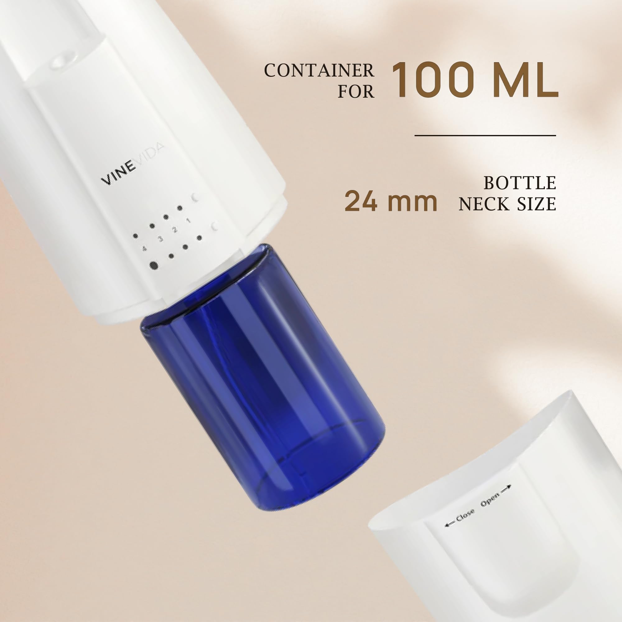 VINEVIDA Wasserloser Diffusor und 3 meistverkaufte Hotel-Duftöle – Ätherisches Öl Diffusor für Zuhause – Raumduft Luftdiffusor [Weißer Aroma-Diffusor]