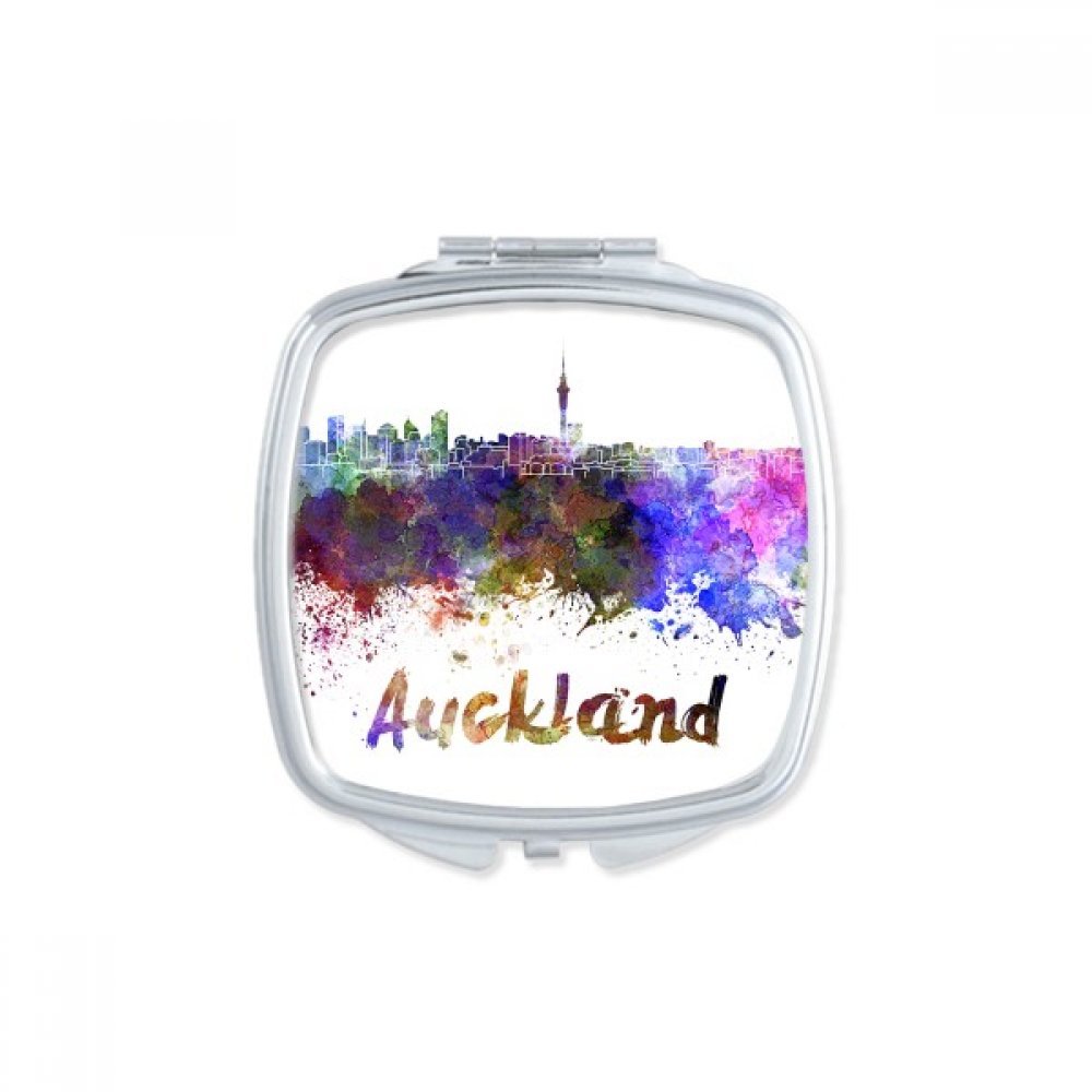 Miroir de maquillage Auckland Nouvelle-Zélande petit miroir de poche carré portable multicolore