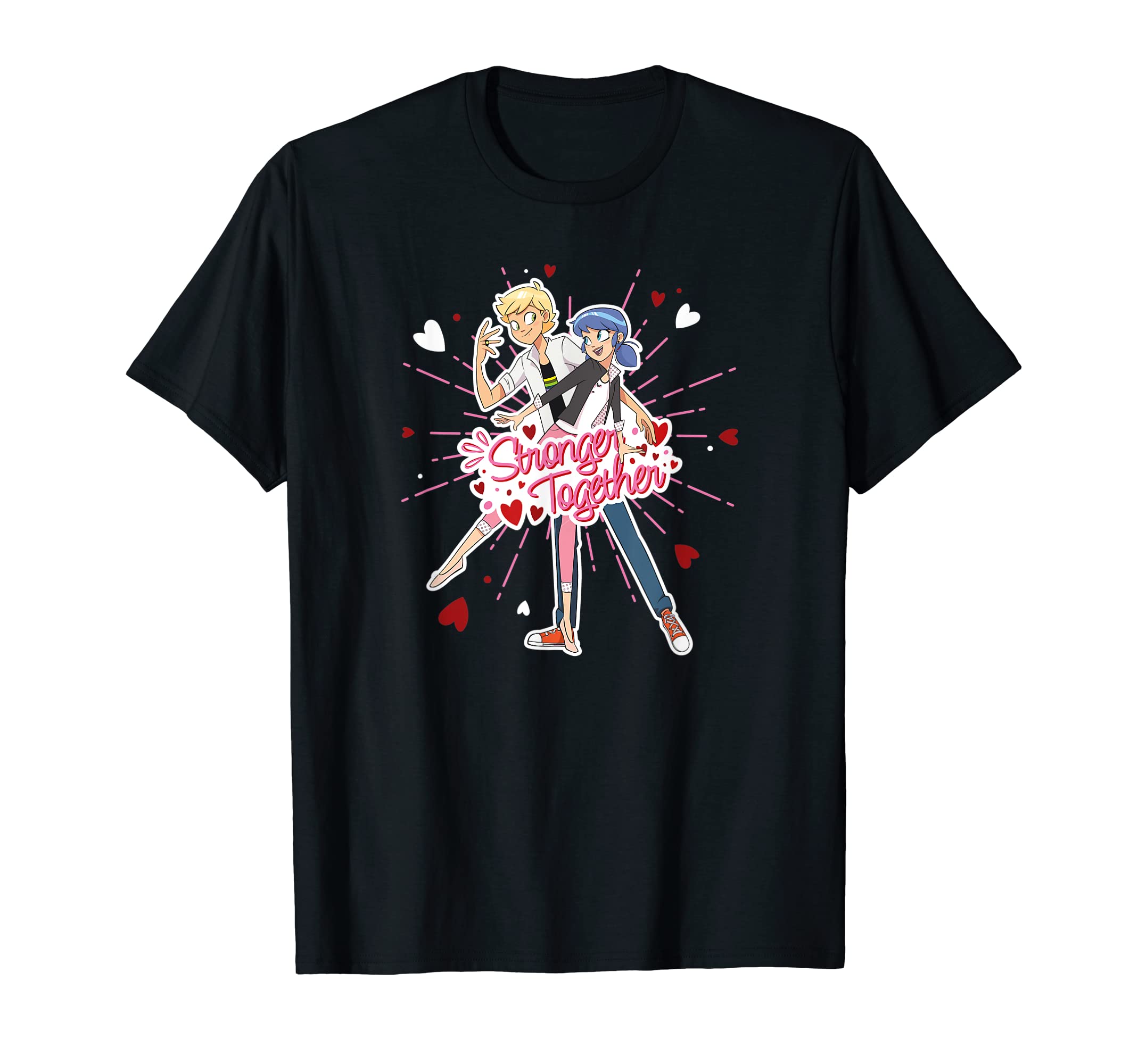 MiraculousLadybug Valentine's Day stronger together T-Shirt