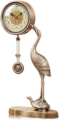 Retro Mantel/Mantle Rhythm Reloj Grúa Sala Escritorio Estante Relojes Decoración