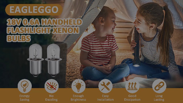 EAGLEGGO 18 Volt Xenon Bulb for M18 Flashlight, V18 Worklight