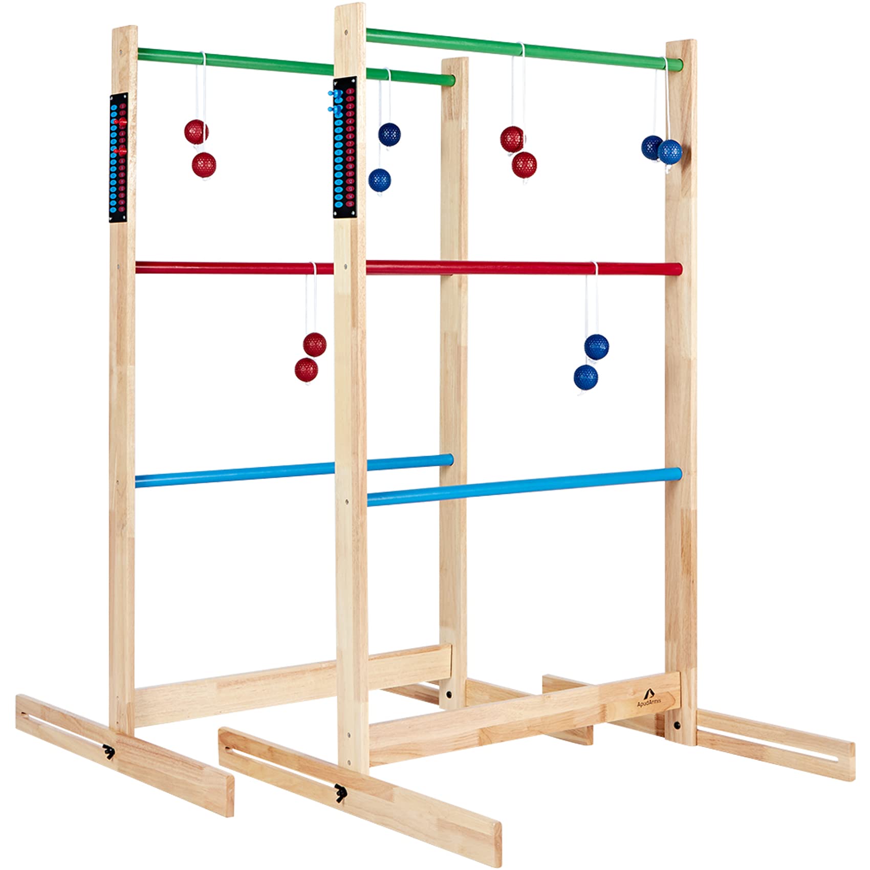 Buy ApudArmis Ladder Toss Game Set, 48x28In Pine Wooden Golf Ladder