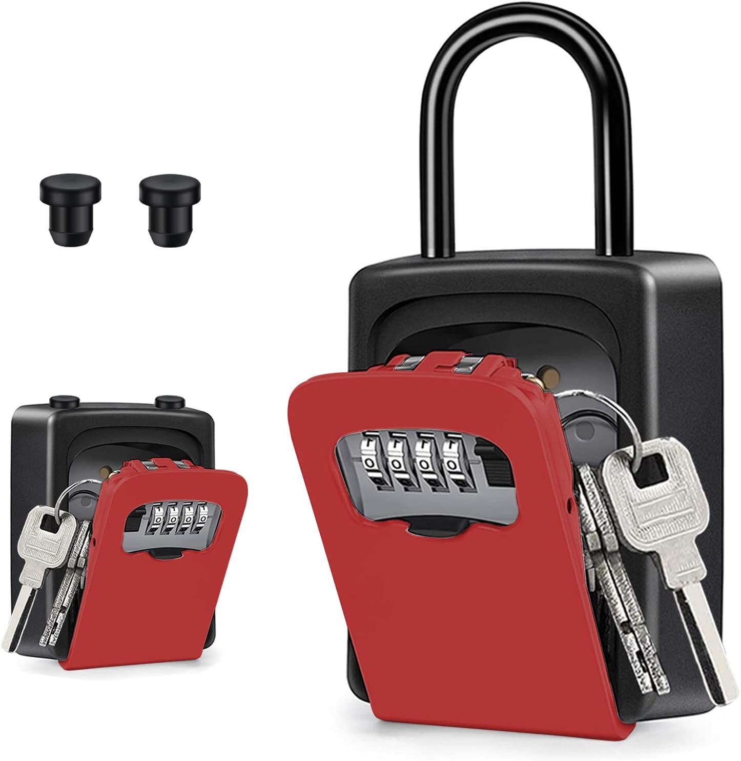 ZHEGE Key Lock Box For Outside, Lock Box With Combination