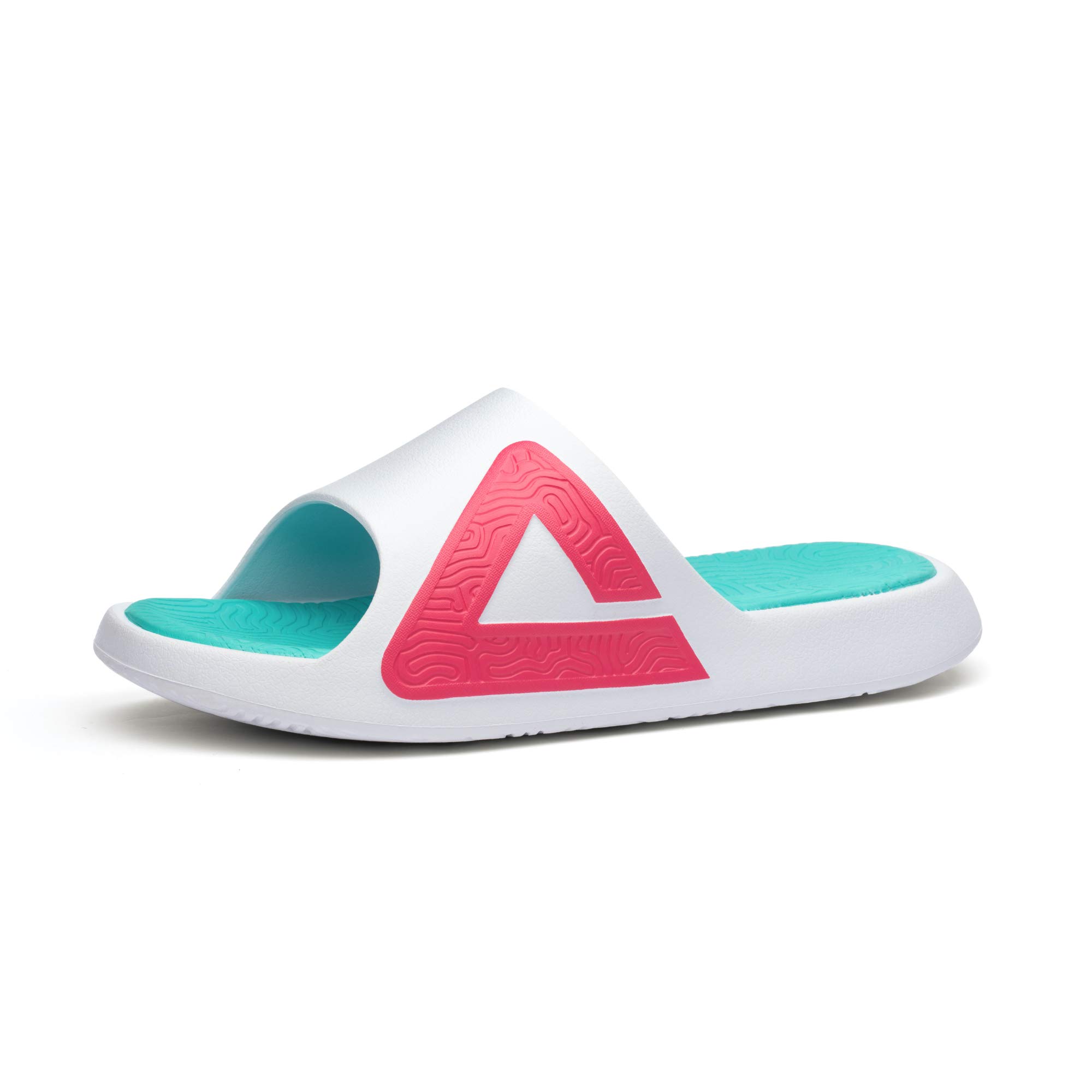 PEAK TAICHI Slides for Men - One-Piece Cozy Mens Slide Slipper - Non-Slip House Slippers for Indoor