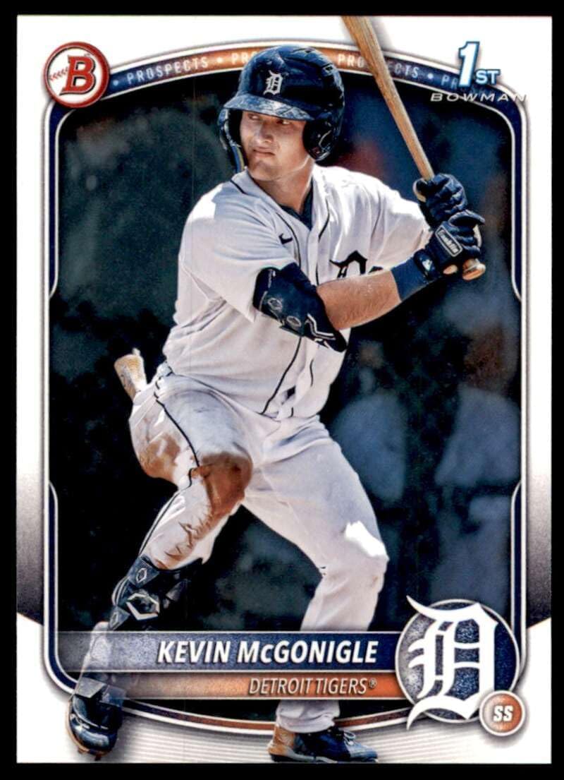2025 Bowman Prospects #BP-79 Kevin Mcgonigle Detroit Tigers Official Baseball Card in Raw (NM or Better) Condition