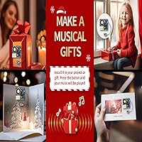 Vista 8 de Módulo XLW - Módulo de sonido activado por botón de 16MB con altavoz, cable tipo C y capacidad de grabación fácil de 16 minutos para saludos