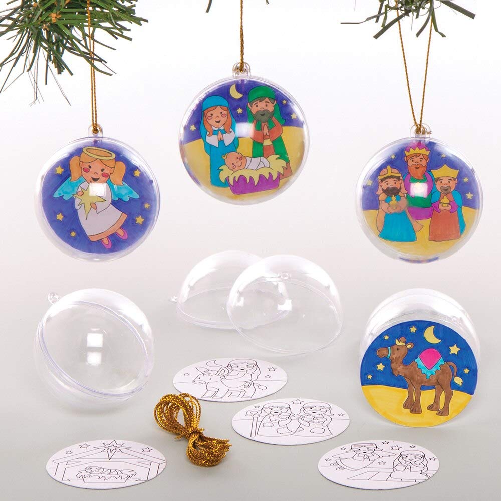 Baker Ross Adesivi Di Natale A Palline In Schiuma Per Bambini – Confezione Da 200 Pezzi, 4-6 Cm, Creatività E Lavoretti - 3