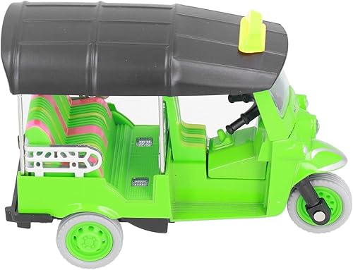 RiToEasysports Triciclo de juguete, tire hacia atrás Triciclo tailandés Simulación Aleación Tuk Tuk Modelo de coche de juguete para niños Vehículo