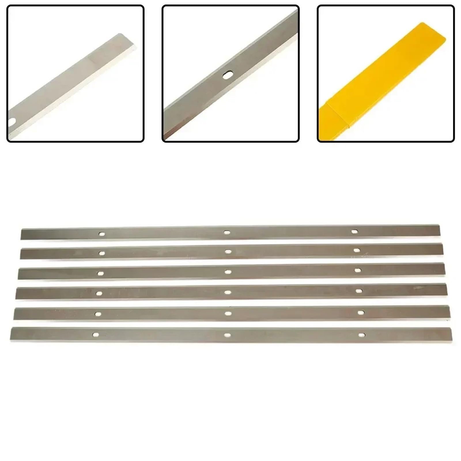 Juego Portátil De Acero De Alta Velocidad HSS, Herramienta De Corte Cepilladora Apta For Cuchillas Cepilladoras DH330 DH316, Cuchillos De Doble Filo, 333x12x1,5mm, 6 Uds.