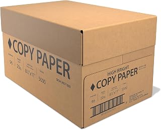 Copy Paper 8.5-inch x 11-inch 20 lbs., White, 5000 Sheets/Carton (61980CT)