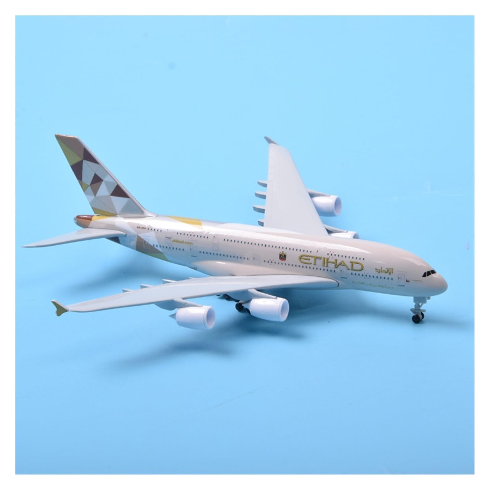 Plane Giocattolo 20 Centimetri ETIHAD 380 A380 Airlines Modello Di Aereo Diecast Air Aereo Modello Di Aereo W Ruote Carrelli Di Atterraggio