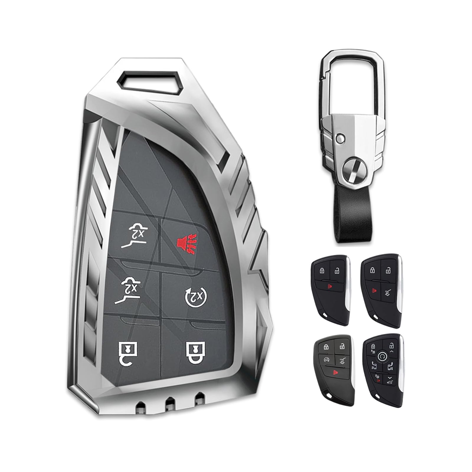 Coque de clé GMC zinc compatible boîtier connecté Tahoe 2021 2022 - 8