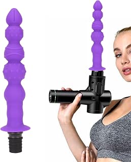Purple Massage Gun Heads, Deep Tissue Massager Attachments, Silicone Muscle Massage Gun Accessories for Back, Neck, Muscle Relieve, Electric Body Muscle Massager Attachment (0.6in)