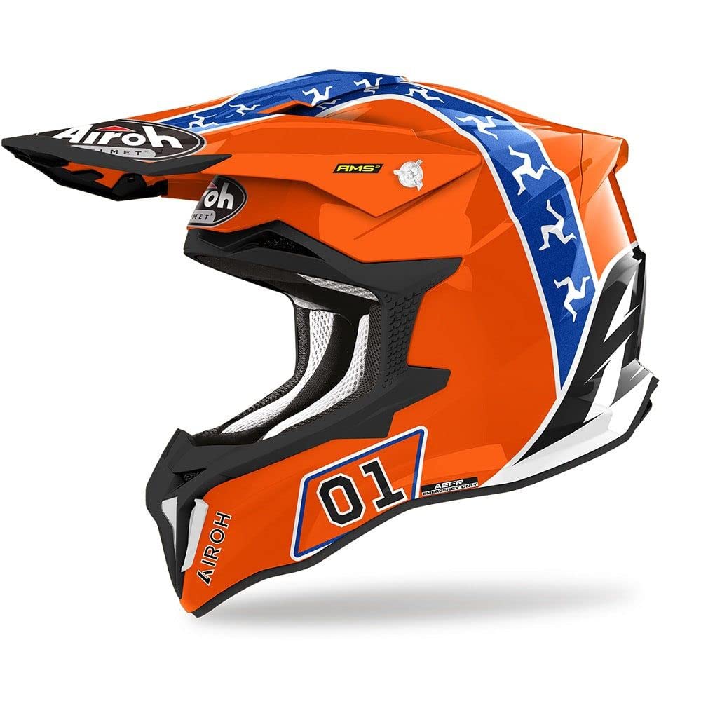 AirohStrycker Hazzard Gloss Motocross Helmet