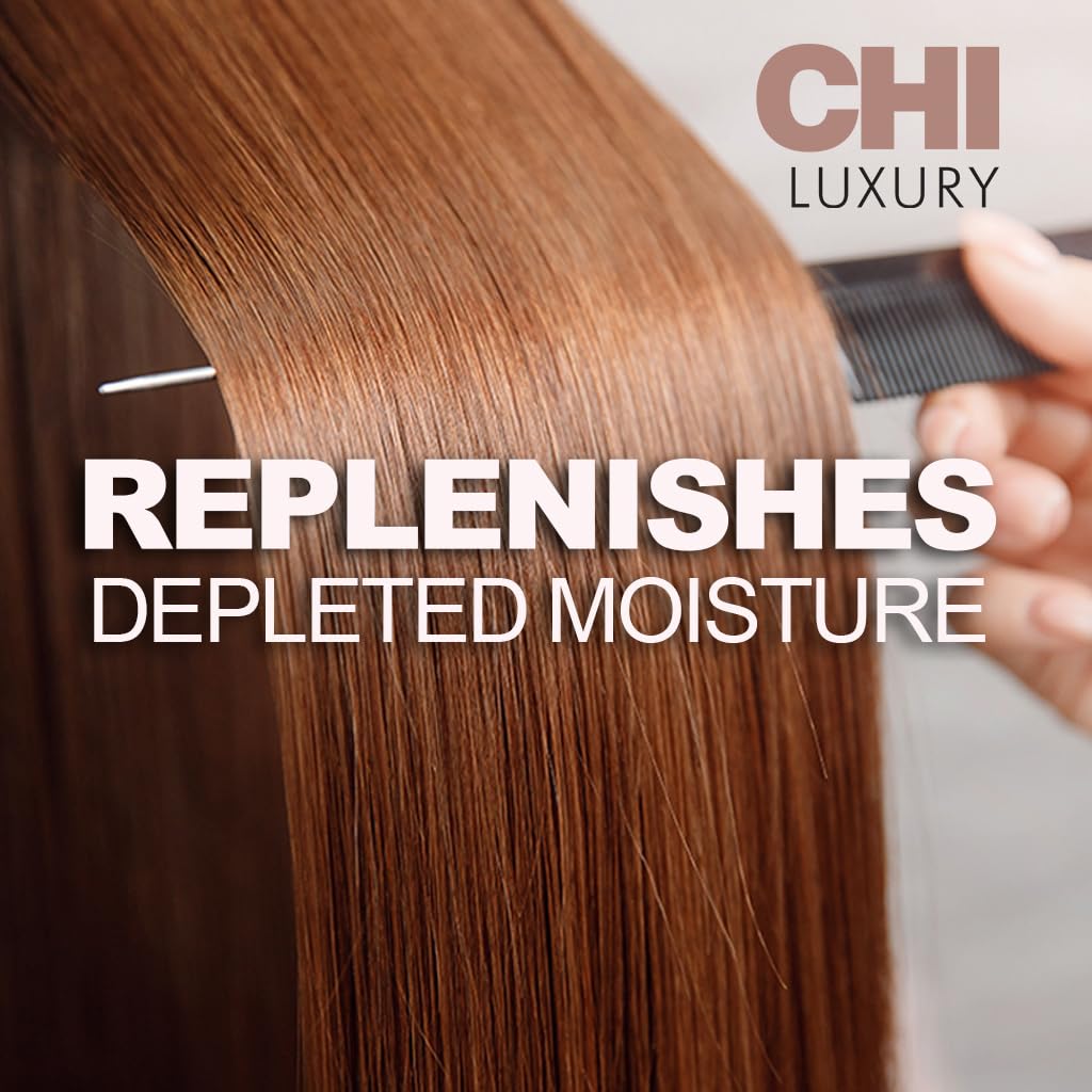 CHI Luxury Black Seed Oil Moisture Replenish Conditioner, Strengthens for Soft Hair, Replenishes Moisture, Sulfate, Paraben & Gluten-Free, 25 Oz - Image 4