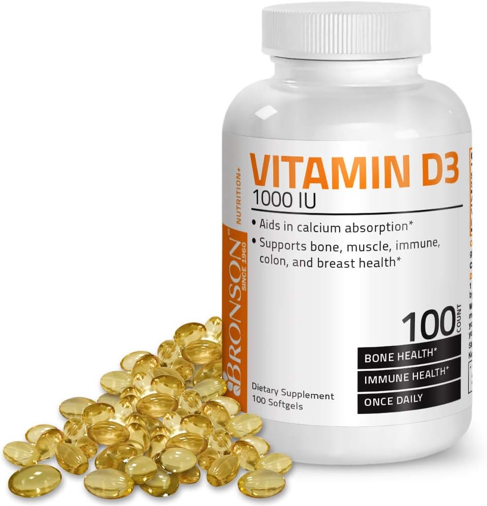 Bronson Labs: Vitamin D 1000 IU (100 Softgels)