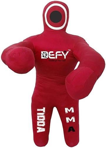 Miniatura 6 de DEFY Tidda Modelo Jiu Jitsu brasileño 39.4 in versión para niños Grappling Dummy Grueso Lona MMA Lucha Judo Dummy Bag Dummy Punching Kick Boxing