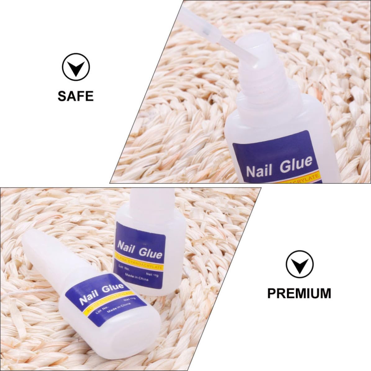 5pcs 10g Nail Glue Brush for Acrylic Nails Accurate Application and Even Spread for DIY Art and Professional Art Salon Use