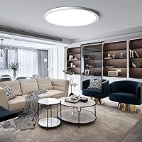 Vista 19 de 12 Inch Gold LED Ceiling Light, 3000K Warm White, 24W Gold Flush Mount Ceiling Light, 3200LM Round Low Profile Ceiling Lights for Bedroom, Living