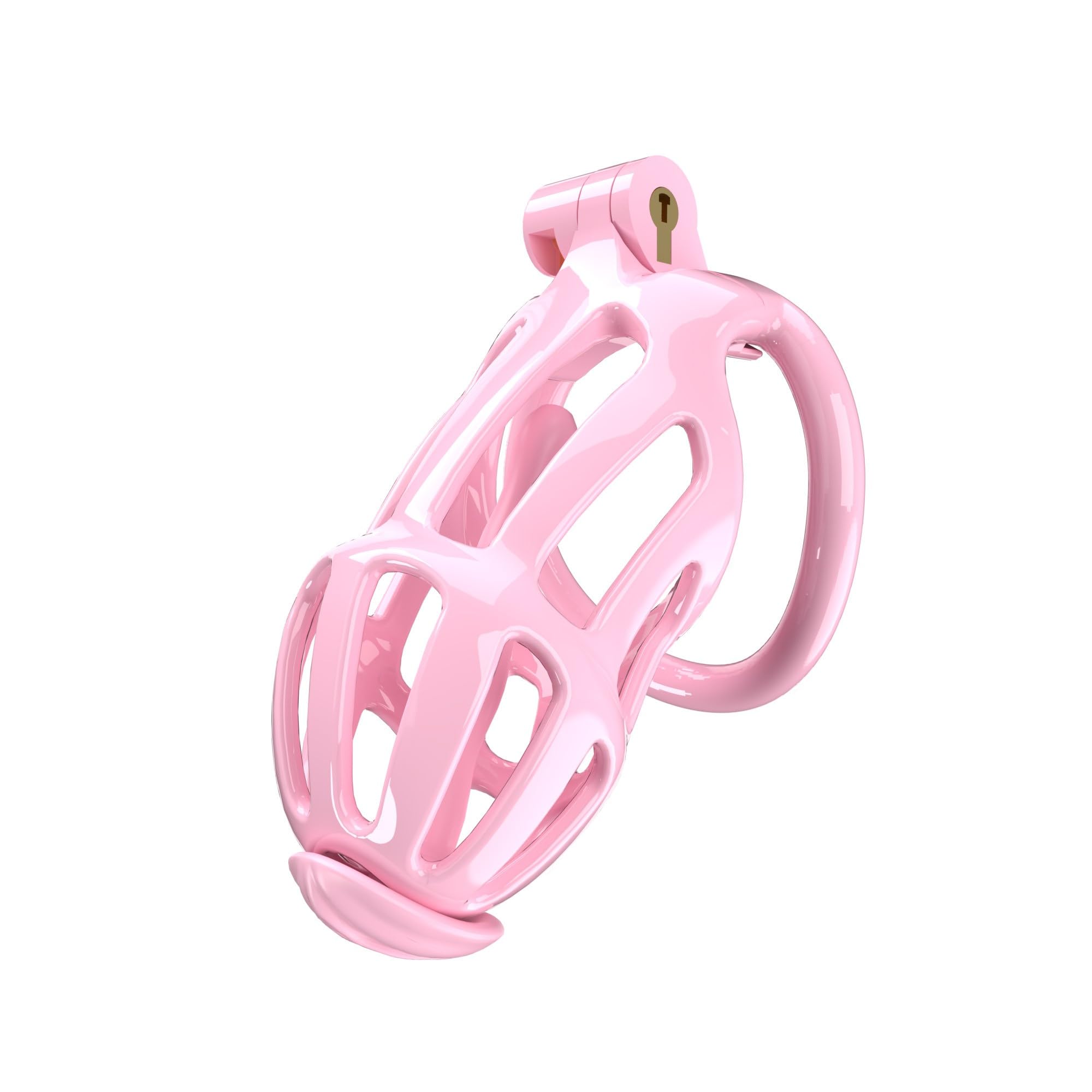 Jaula de musculación para hombre rosa con 5 anillas (anillas planas)-C2P