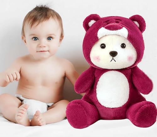 Miniatura 5 de Ryttir Peluche de oso grande de 15.7 pulgadas, 15.7 pulgadas, almohada de oso de peluche suave para niños y adultos, regalo perfecto para