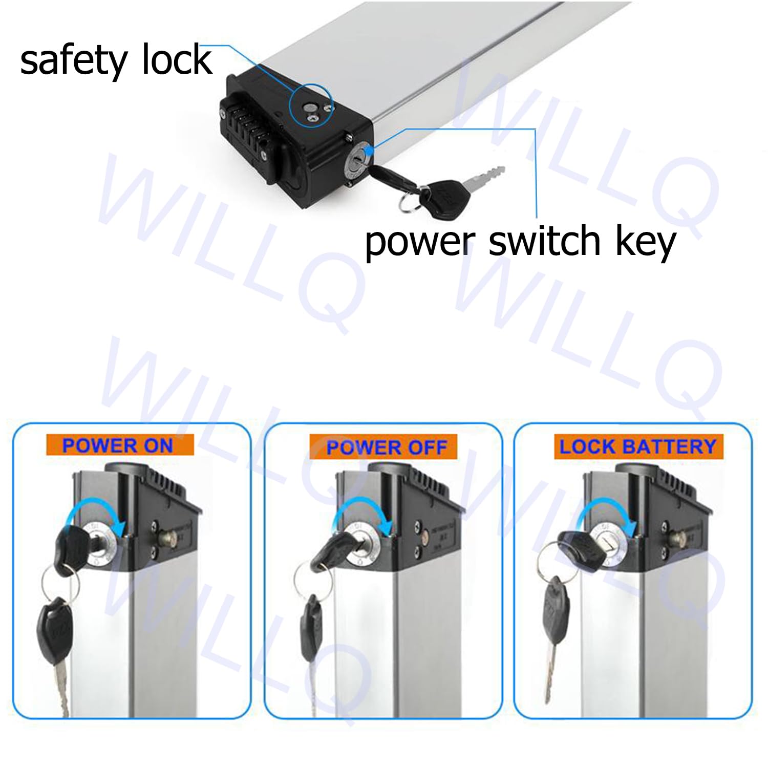 Akumulator litowo-jonowy do hulajnogi składanej 36V 8Ah 10Ah 12,5Ah 15Ah 17,5Ah 36V wbudowany akumulator rowerowy z systemem BMS do silników o mocy 100 W, 350 W, 500 W i 630 W
