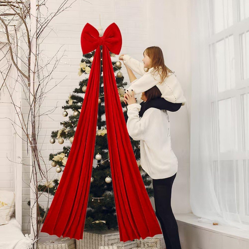 Weihnachtsbaum-Schleife, Vordertür-Schleife, Festival-verpackungsornament Für Weihnachtsschränke, Möbel Und Küchenparty-Dekoration