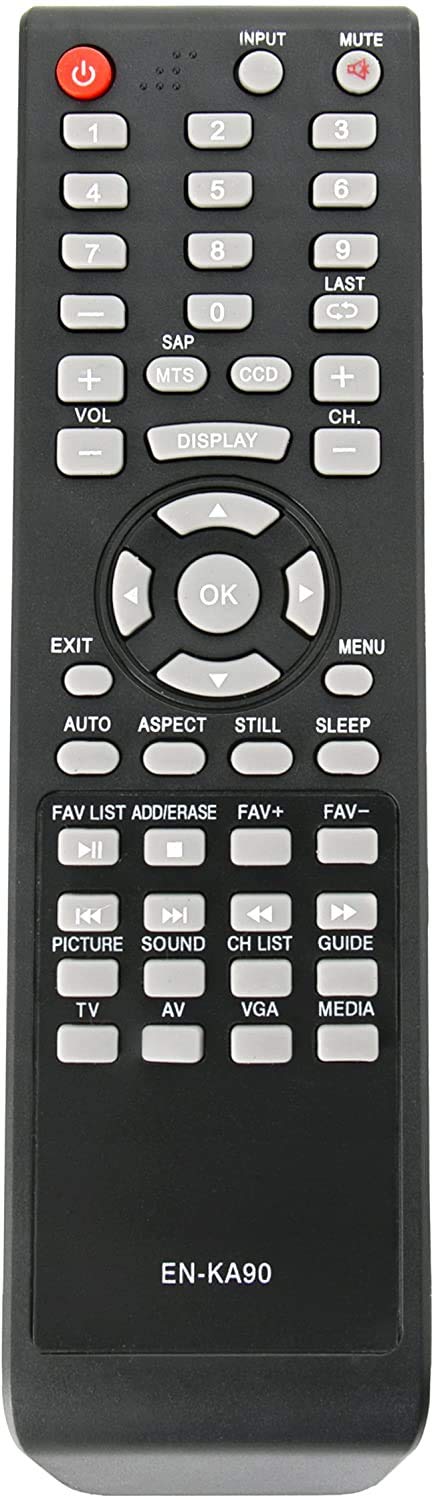EN-KA90 Remote Control Replacement for HISENSE LED HDTV 32W22 32H3 40H3C1 32D20 32D33