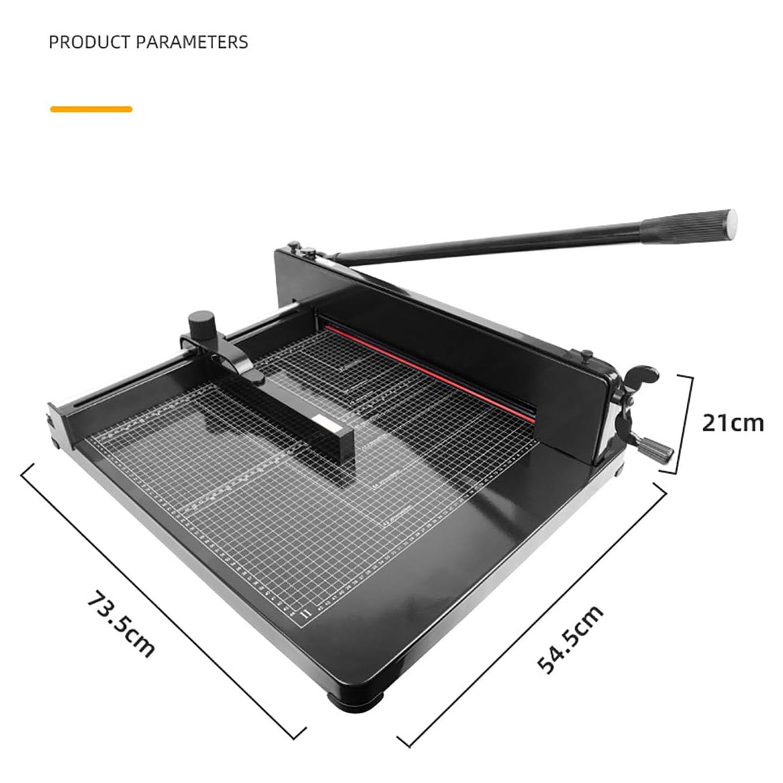 Manueller A4-Schneideplotter, Hochleistungs-Papierschneider, Mit Doppeltem Schutzdesign Und Skala, Schnittbreite: 440 ± 0,2 Mm, Schnittpapierdicke: 0,1–40 Mm, Für Büros, Klassenzimmer Und Schulen