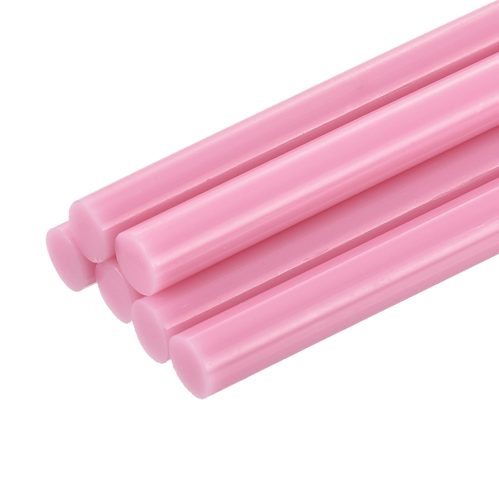 QUARKZMAN 6pcs Full Size Hot Glue Sticks For Glue Gun 7mm x 200mm Small Glue Sticks, Pink