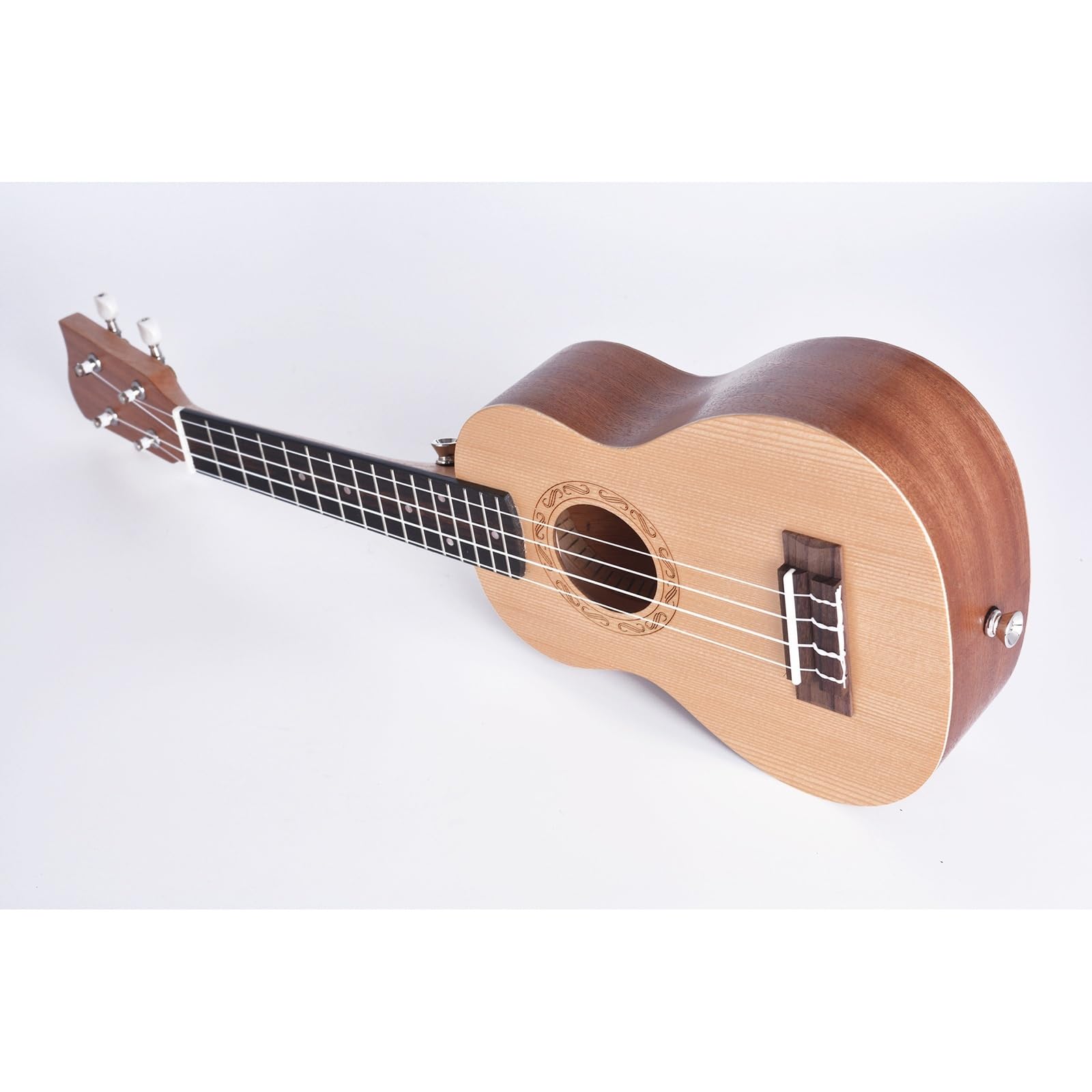 ZAMASS Professional Ukeleles 21/24-inch Matte Ukulele Spruce Plywood Body Rosewood Fingerboard Ukulele 4-string Small Guitar Instrument (Color : 24 inch)