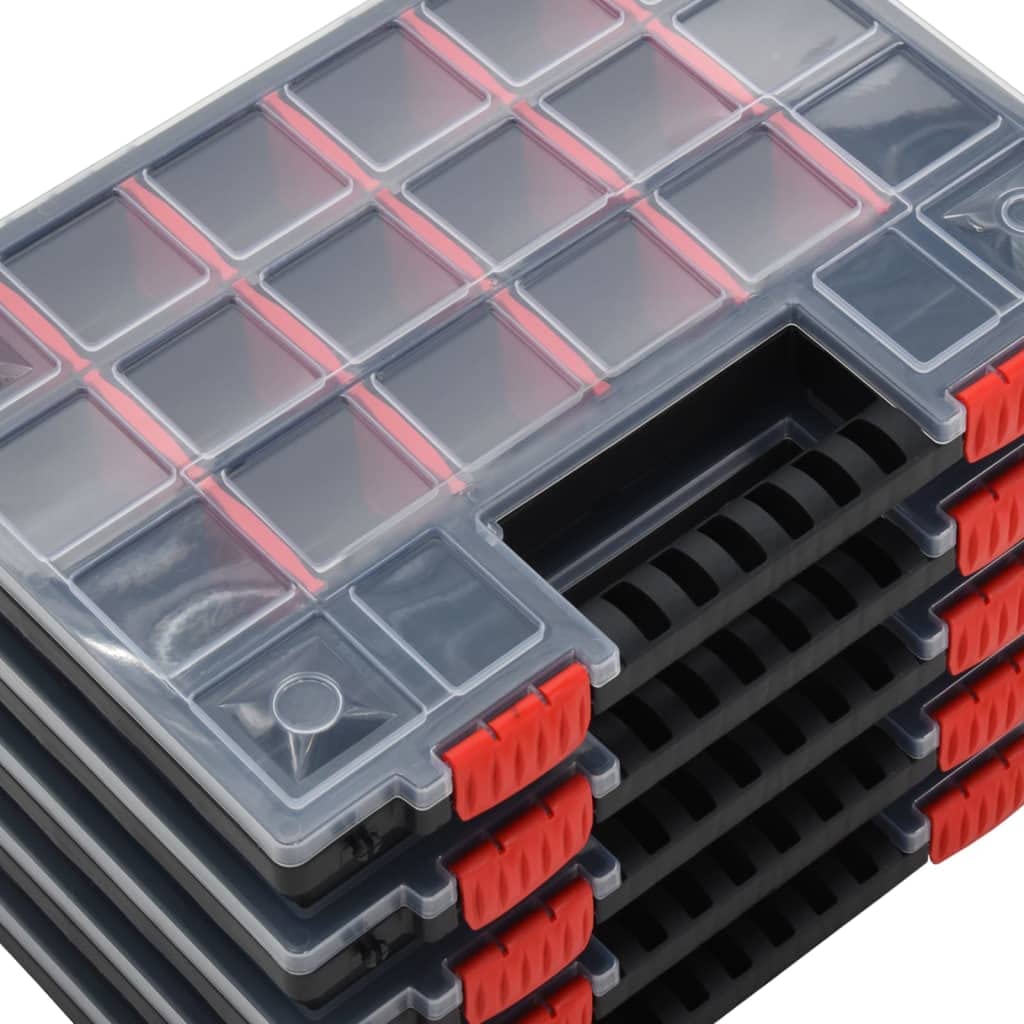 Genérico Cajas de Accesorios 5 Unidades Polipropileno 34,5x25x5 cm,Bricolaje,Accesorios de Bricolaje,Organización y Almacenamiento de Herramientas,Cajas de herramientas-152094